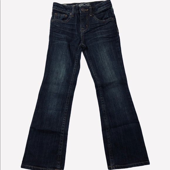 NWOT Cherokee Girls Bootcut Dark Wash Jeans Size 6 - Picture 2 of 7